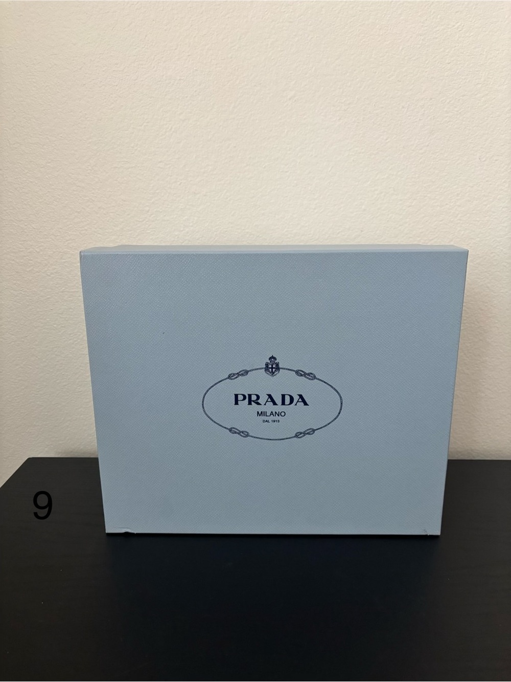 Prada Light Blue Logo Gift Storage  Box